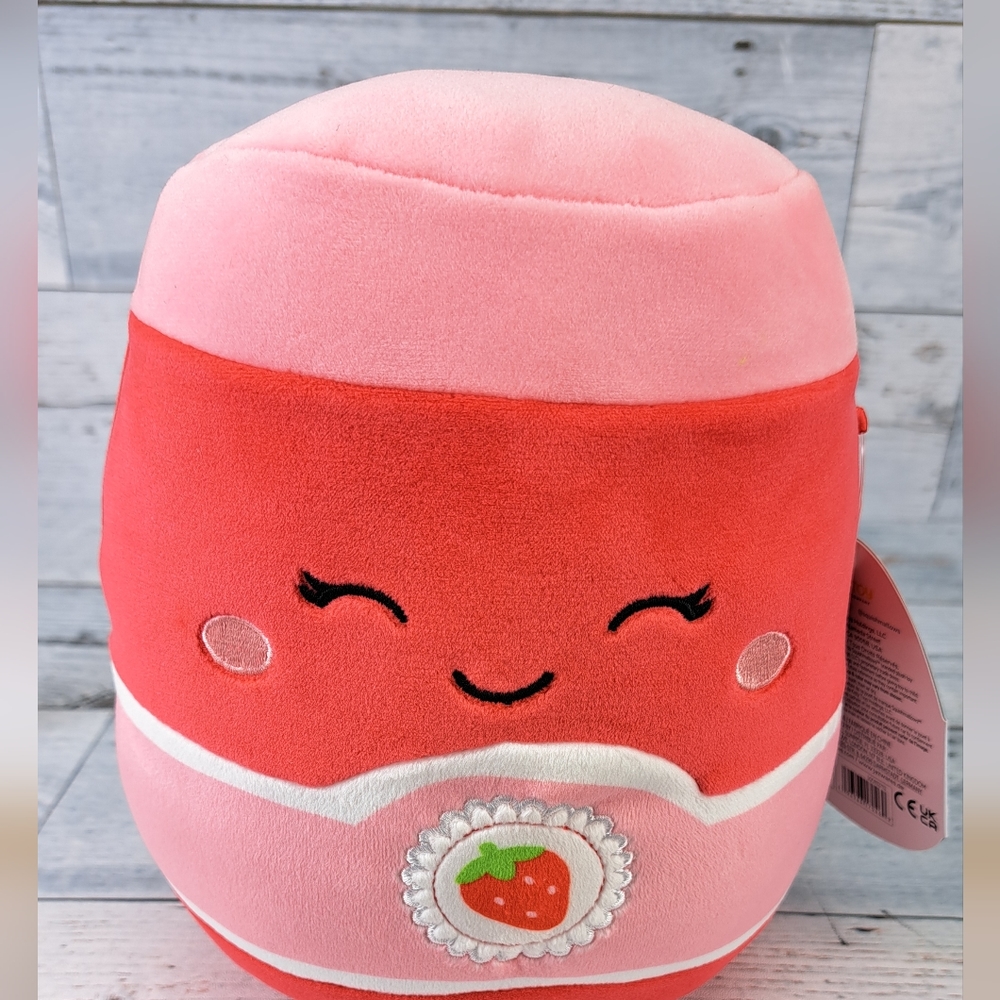 Squishmallow Janna Strawberry Jam Jar 7 In New With Tags.                      1